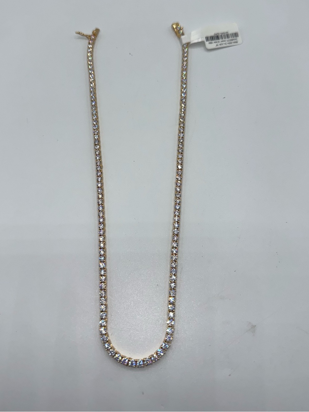 18k 15ct Tennis Necklace - Picture 10 of 12